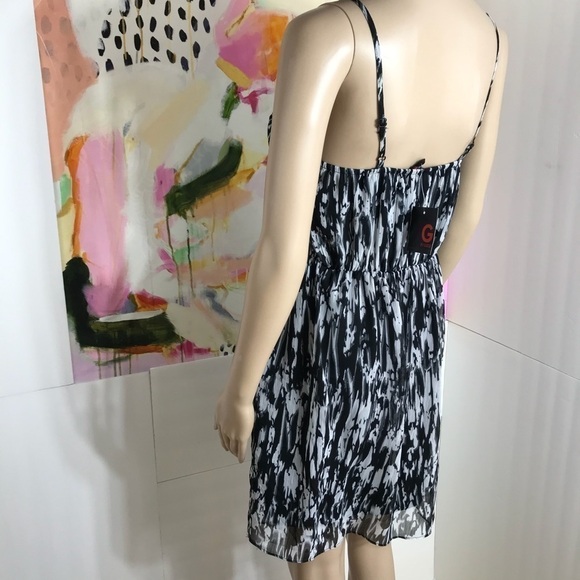 Guess mini dress 90’s retro gauzy tie dye vacation resort M new summer - Picture 8 of 13